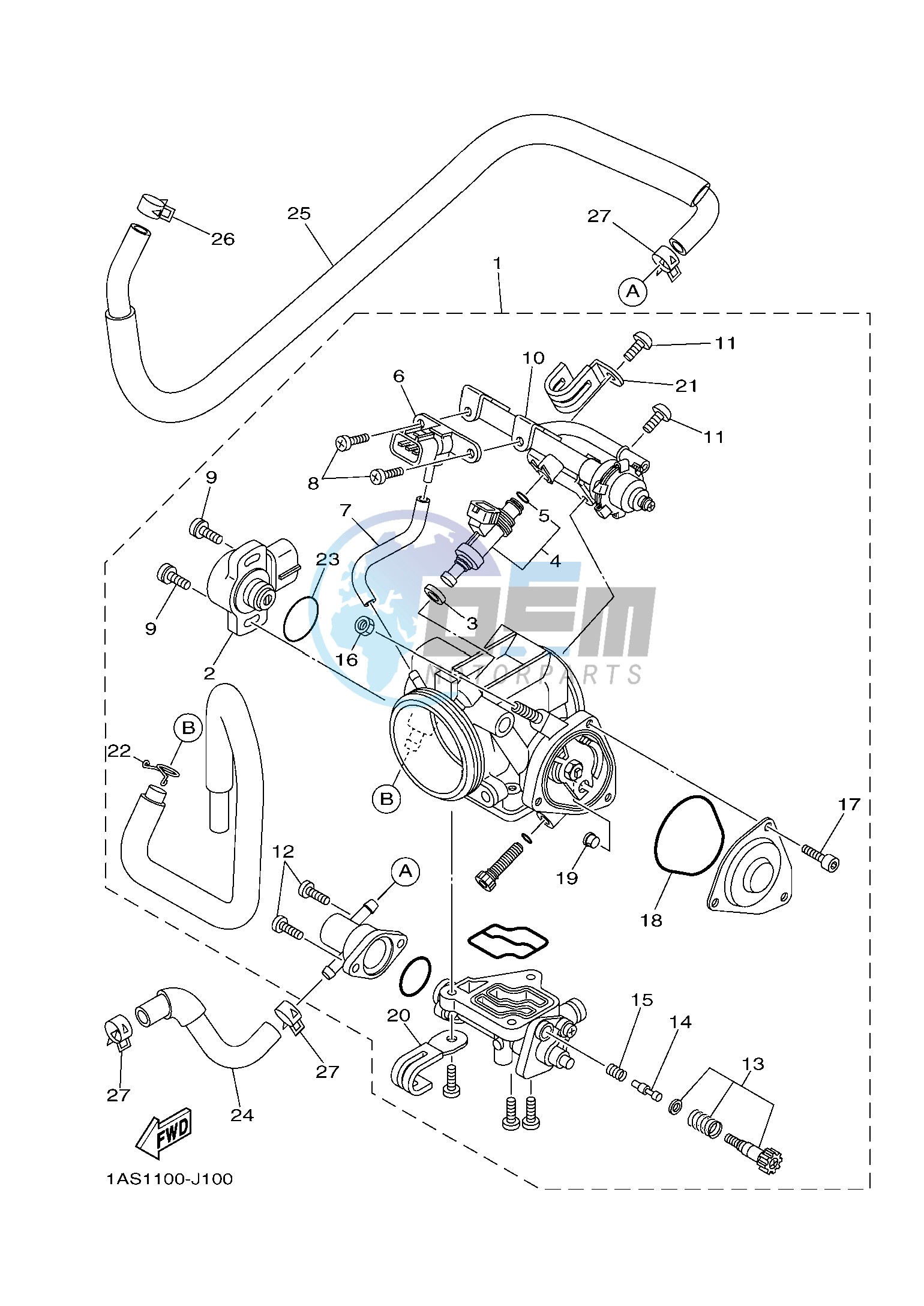 THROTTLE BODY ASSY 1