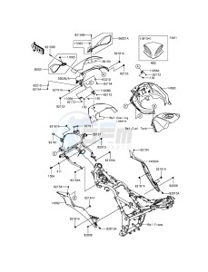 NINJA 300 ABS EX300BGF XX (EU ME A(FRICA) drawing Cowling