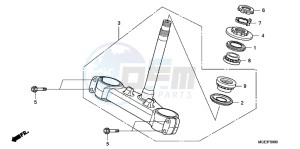 VFR1200FC drawing STEERING STEM