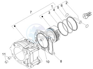 Nexus 125 e3 drawing Cylinder-piston-wrist pin unit