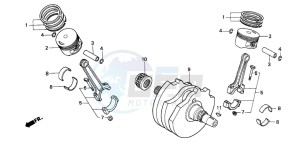 XL650V TRANSALP drawing CRANKSHAFT/PISTON