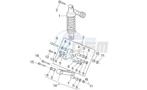 Griso V 8V 1200 drawing Connecting rod - rear shock abs.