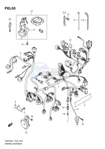 SV650S (E2) drawing WIRING HARNESS (SV650SAL1 E24)