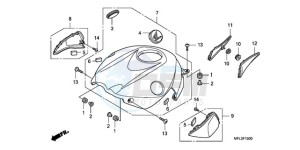 CBR1000RAA Europe Direct - (ED / ABS) drawing TOP SHELTER