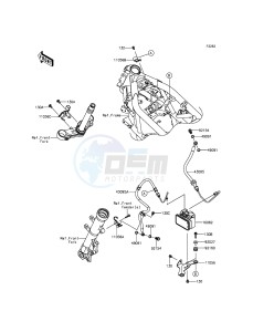 NINJA 250SL ABS BX250BGFA XX (EU ME A(FRICA) drawing Brake Piping