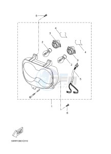 CW50N BW'S (2B7K) drawing HEADLIGHT