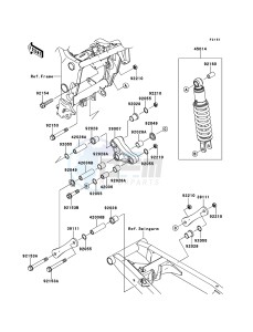 NINJA 250R EX250KBF GB XX (EU ME A(FRICA) drawing Suspension/Shock Absorber