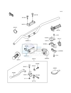 KX 500 E [KX500] (E4-E8) [KX500] drawing HANDLEBAR