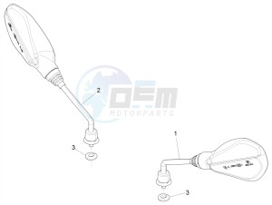 ZIP 50 4T NOABS E4 (EMEA) drawing Driving mirror/s