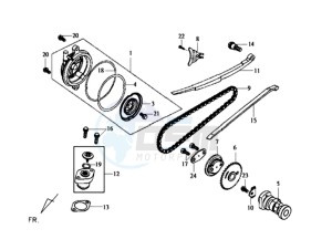 JOYRIDE 125 drawing CYLINDER HEAD COVER / CAMSHAFT CHAIN