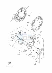 YFM450FWB KODIAK 450 (BHS2) drawing FRONT BRAKE CALIPER