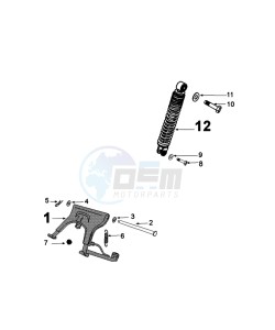 KISBEE 4T OY X drawing SUSPENSION AND STAND