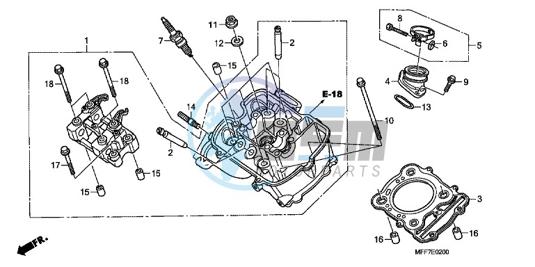 FRONT CYLINDER HEAD