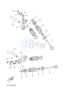 YZF-R125 R125 (5D7F 5D7F 5D7F) drawing VALVE