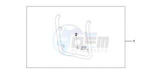 VT750CA9 Korea - (KO / ST) drawing CHROME RADIATOR