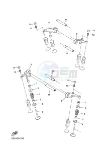 XVS1300A XVS1300A UBS MIDNIGHT STAR (1CS8) drawing VALVE