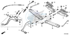 TRX420FMD TRX420 Europe Direct - (ED) drawing PEDAL/STEP