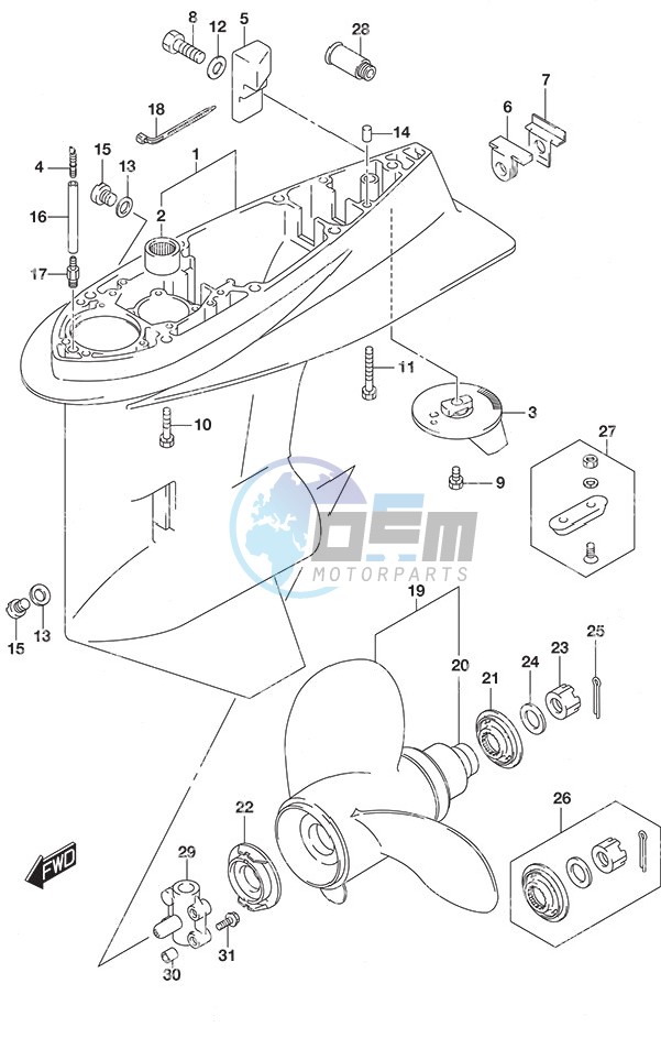 Gear Case High Thrust