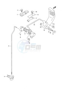 DF 25 V-Twin drawing Clutch Shaft Gas Assist Tilt