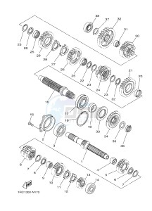 MTN850 MTN-850D MT-09 SP (B6C1) drawing TRANSMISSION