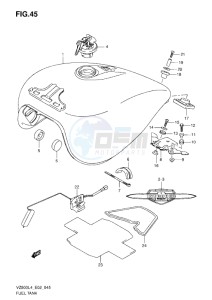 VZ800 drawing FUEL TANK L4