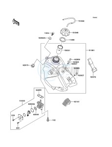 KX65 KX65-A6 EU drawing Fuel Tank