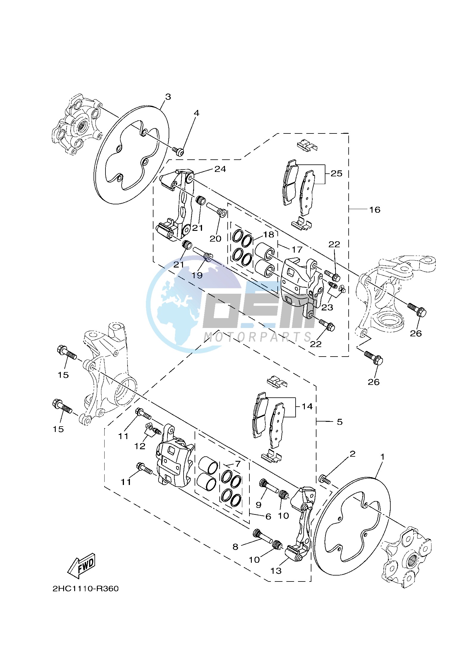 FRONT BRAKE CALIPER