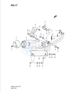 AN650 drawing MUFFLER (AN650AL1 E24)