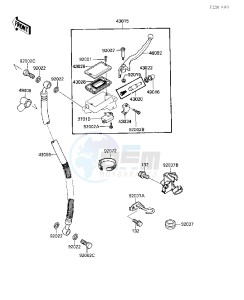 EX 500 A [EX500] (A1-A3) [EX500] drawing FRONT MASTER CYLINDER