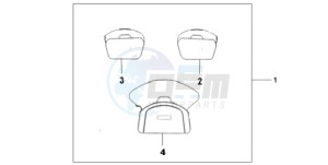 GL1800A UK - (E / MKH) drawing DELUXE INNER BAG