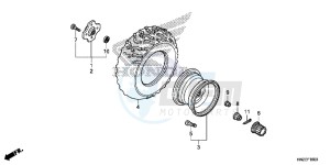 TRX500FAE TRX500FA Europe Direct - (ED) drawing REAR WHEEL