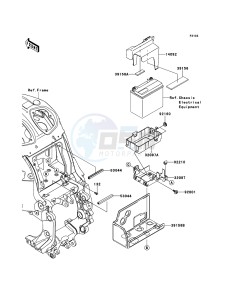 1400GTR_ABS ZG1400CEF FR GB XX (EU ME A(FRICA) drawing Battery Case