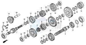 TRX350TM RANCHER S drawing TRANSMISSION