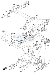 LT-A500XP drawing REAR SUSPENSION ARM