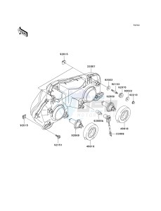 ZX 600 J [ZZR600] (J6F-J8F) J7F drawing HEADLIGHT-- S- -