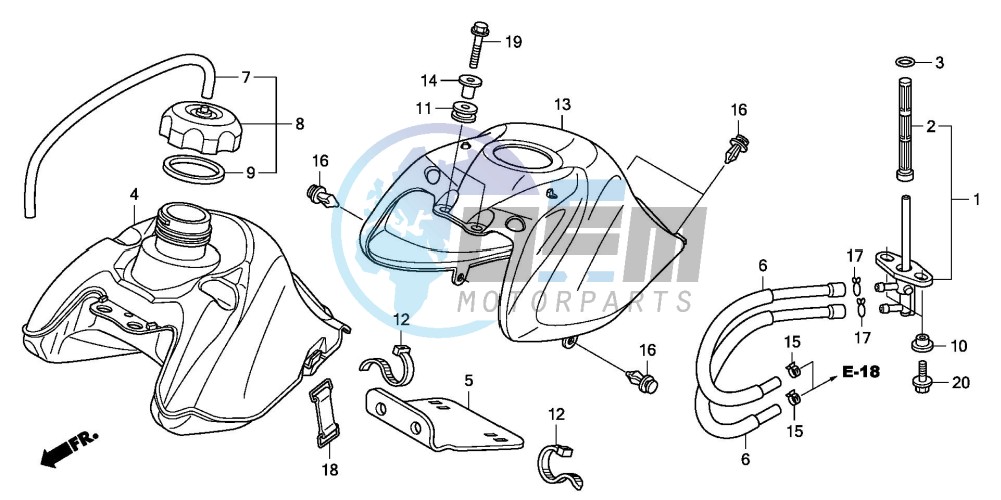 FUEL TANK (TRX90EX8)