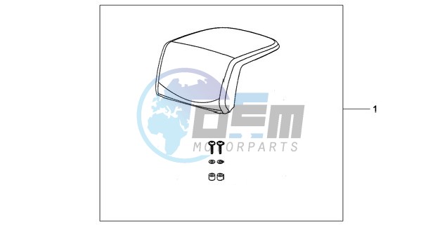 TOP BOX PILLION PAD (TOP)