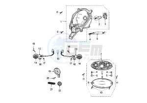 LUDIX 14 ELEGANT - 50 cc drawing HEADLAMPS-BLINKERS