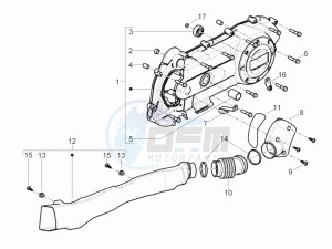 Liberty 50 4t Delivery drawing Crankcase cover - Crankcase cooling