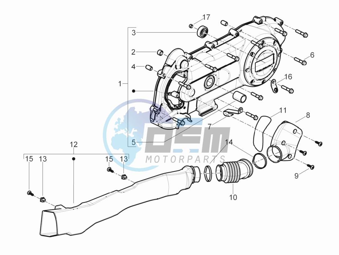 Crankcase cover - Crankcase cooling