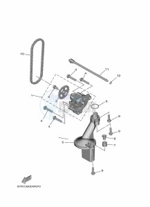 TRACER 9 MTT890 (B5UE) drawing OIL PUMP