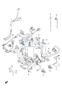 DF 20A drawing Harness Remote Control w/Power Tilt