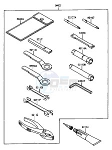 KL 650 A [KLR650] (A6-A9) [KLR650] drawing OWNERS TOOLS