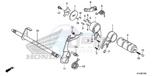 CRF110FD CRF110F Europe Direct - (ED) drawing GEARSHIFT DRUM