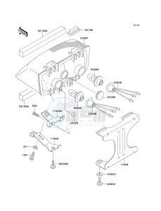 AN 110 D (D2-D3) drawing HEADLIGHT-- S- -