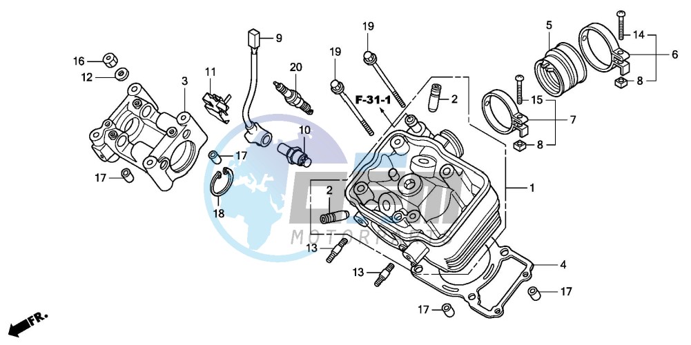 CYLINDER HEAD (CBR125RW7)