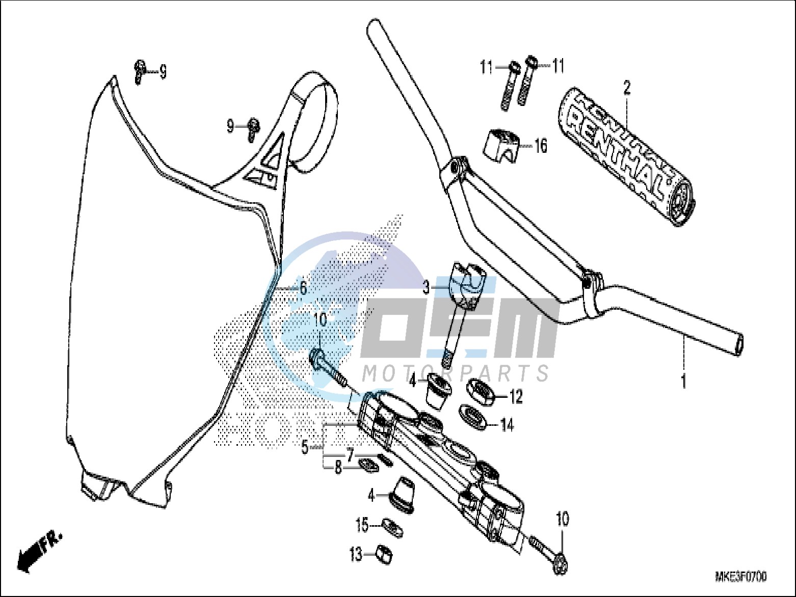 HANDLE PIPE/TOP BRIDGE