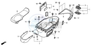 FJS400D SILVER WING drawing LUGGAGE BOX