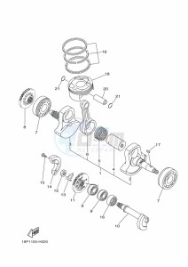 YFZ450R YFZ45YSSK (BW2E) drawing CRANKSHAFT & PISTON