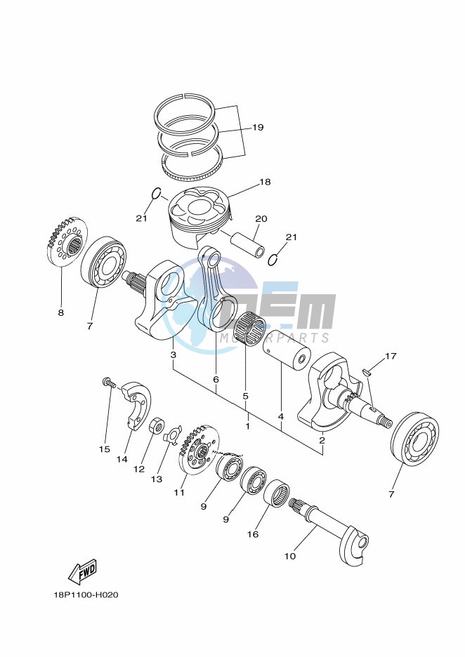 CRANKSHAFT & PISTON